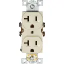 TOMA DOBLE EMPOTRAR POLARIZADO BEIGE 20 AMPERIOS 125V 877V EAGLE.webp