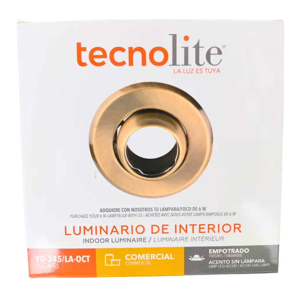 OJO DE BUEY PARA CAJA OCTAGONAL BRONCE YD-345L-OCT TECNOLITE.webp