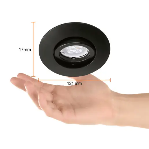 LAMPARA OJO DE BUEY P CIELO FALSO YD-360-N NEGRO MATE TECNOLITE (4).webp
