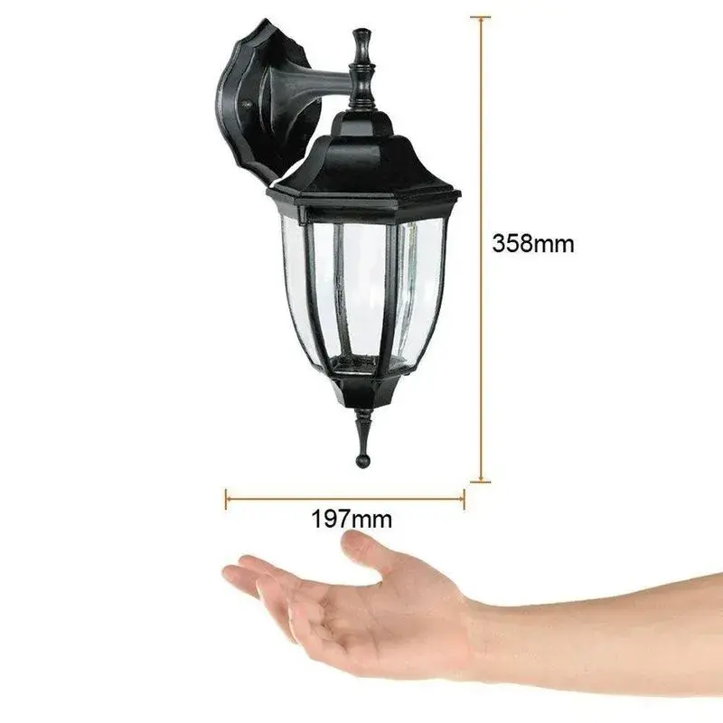 FAROL DE PARED NEGRO 60W E27, IP44, FTL-6002D-N TECNOLITE.webp