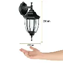 FAROL DE PARED NEGRO 60W E27, IP44, FTL-6002D-N TECNOLITE.webp