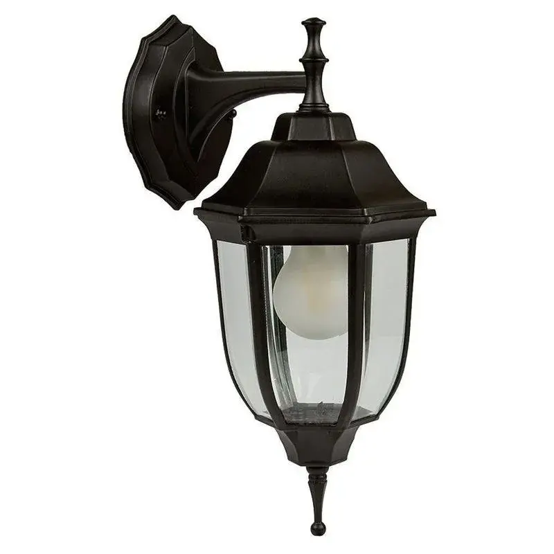FAROL DE PARED NEGRO 60W, E27, IP44, FTL-6002D-N TECNOLITE.webp