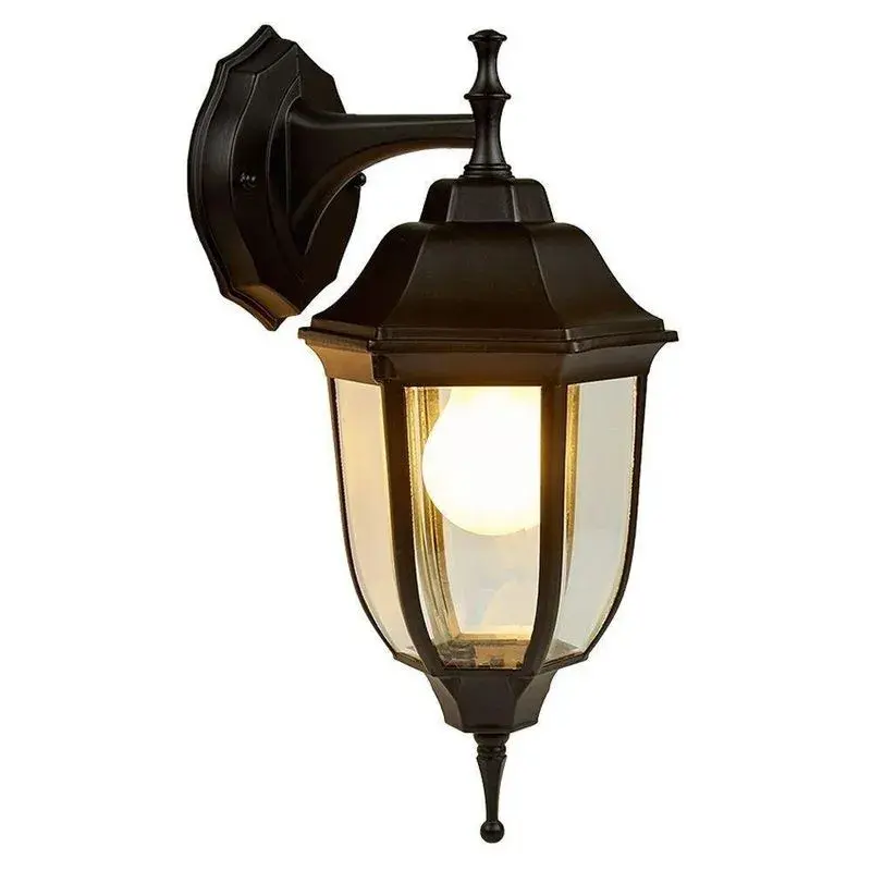FAROL DE PARED NEGRO 60W, E27, IP44, FTL-6002D-N TECNOLITE.webp