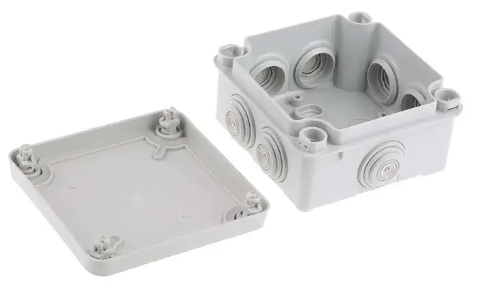 CAJA CUADRADA PLEXO PARA INTERPERIE 100X100X55MM JSL EAGLE.webp