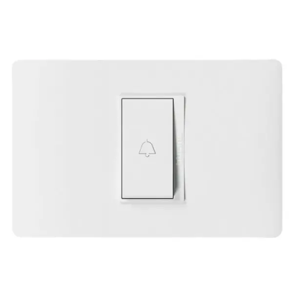PULSADOR DE TIMBRE BLANCO 10A PU1102 LUZICA BTICINO.webp