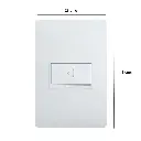 PULSADOR DE TIMBRE BLANCO 10A PU1102 LUZICA BTICINO.webp