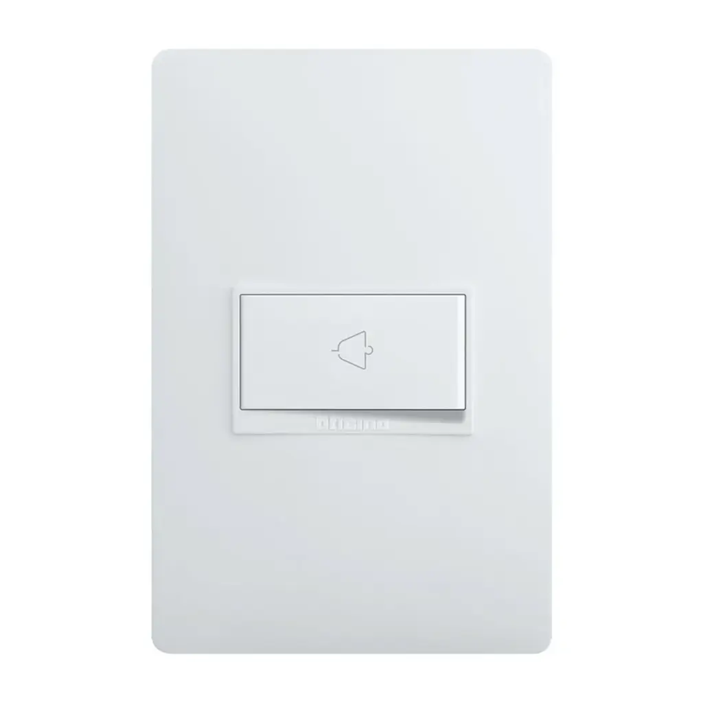 PULSADOR DE TIMBRE BLANCO 10A PU1102 LUZICA BTICINO.webp