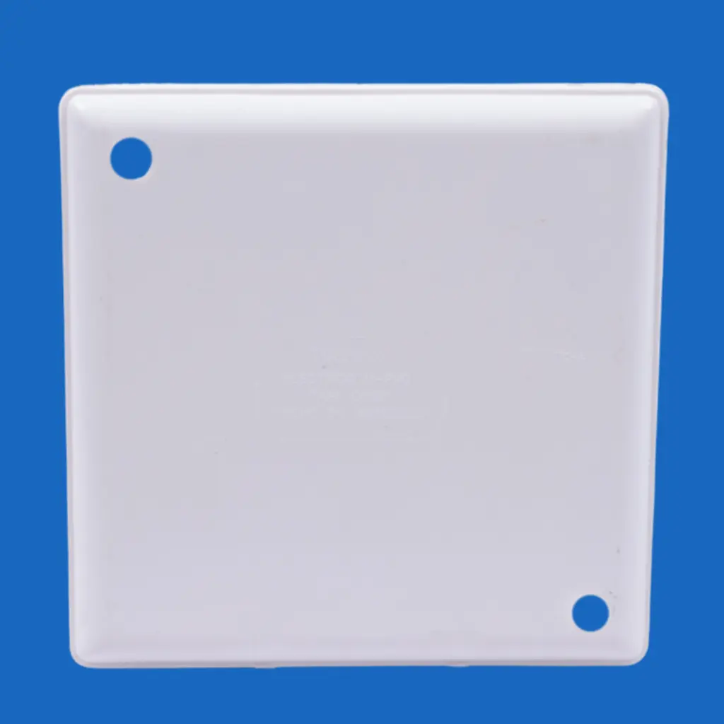 TAPADERA CIEGA CUADRADA ESTANDAR 4x4 PLÁSTICO BLANCO INDUMA.webp