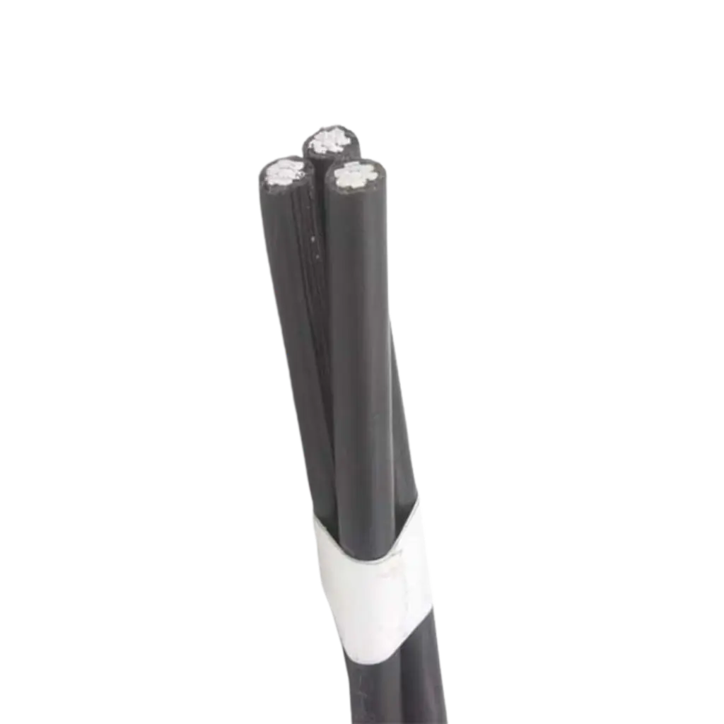 METRO DE CABLE TRIPLEX DE ALUMINIO NEUTRO FORRADO CALIBRE 6 AWG.webp