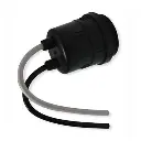SOCKET DE INTERPERIE PARA BOMBILLA PVC CON PUNTAS 120V 75W E27 1045BK EAGLE.webp