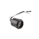 SOCKET DE INTERPERIE PARA BOMBILLA PVC CON PUNTAS 120V 75W E27 1045BK EAGLE.webp