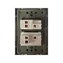 SWITCH COMBINADO POLARIZADO NEGRO MATE 15A  125V ETI104 MERCURY.webp