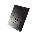 SWITCH COMBINADO POLARIZADO  NEGRO MATE 15A 125V ETI104 MERCURY.webp
