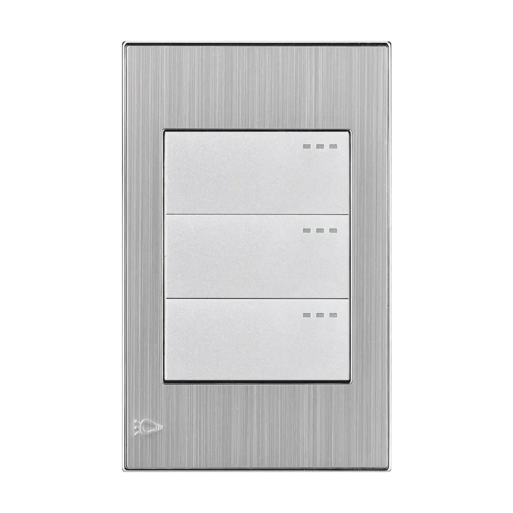 SWITCH TRIPLE 3 VIAS GRIS STAINLESS ETI45 MERCURY.webp