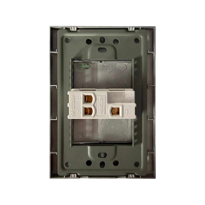 SWITCH SENCILLO NEGRO MATE 15A 125V ETI100 MERCURY.webp