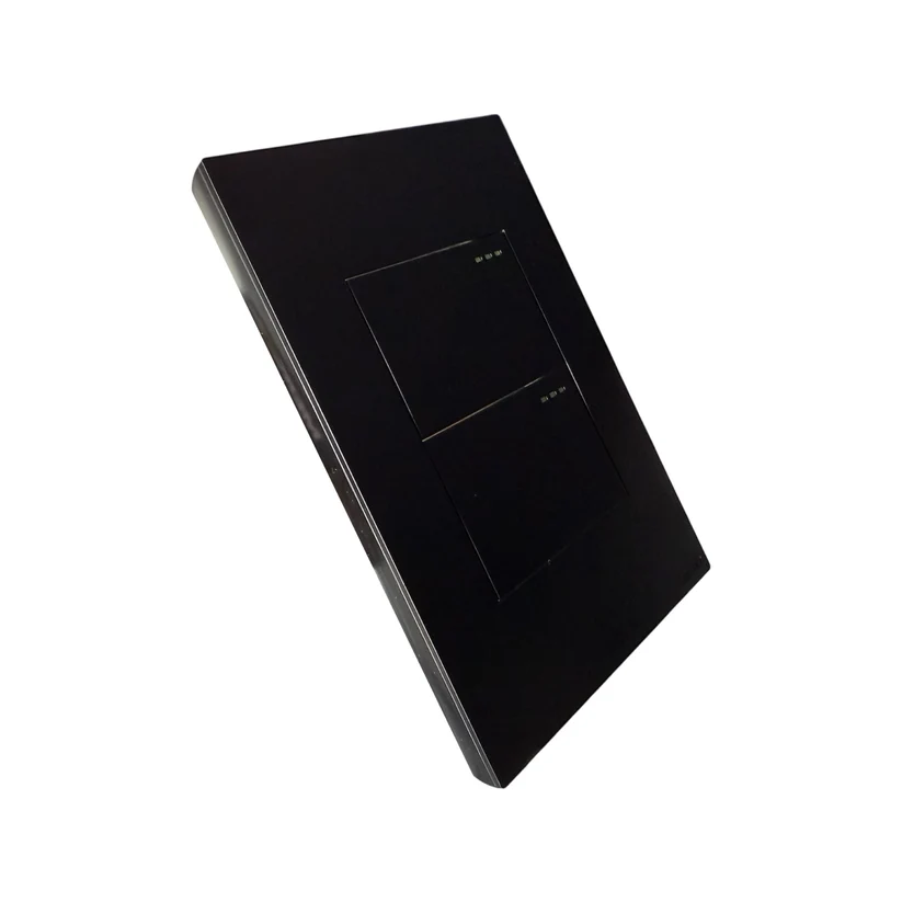 SWITCH DOBLE NEGRO MATE 3 VIAS 15A 125V ETI101 MERCURY.webp