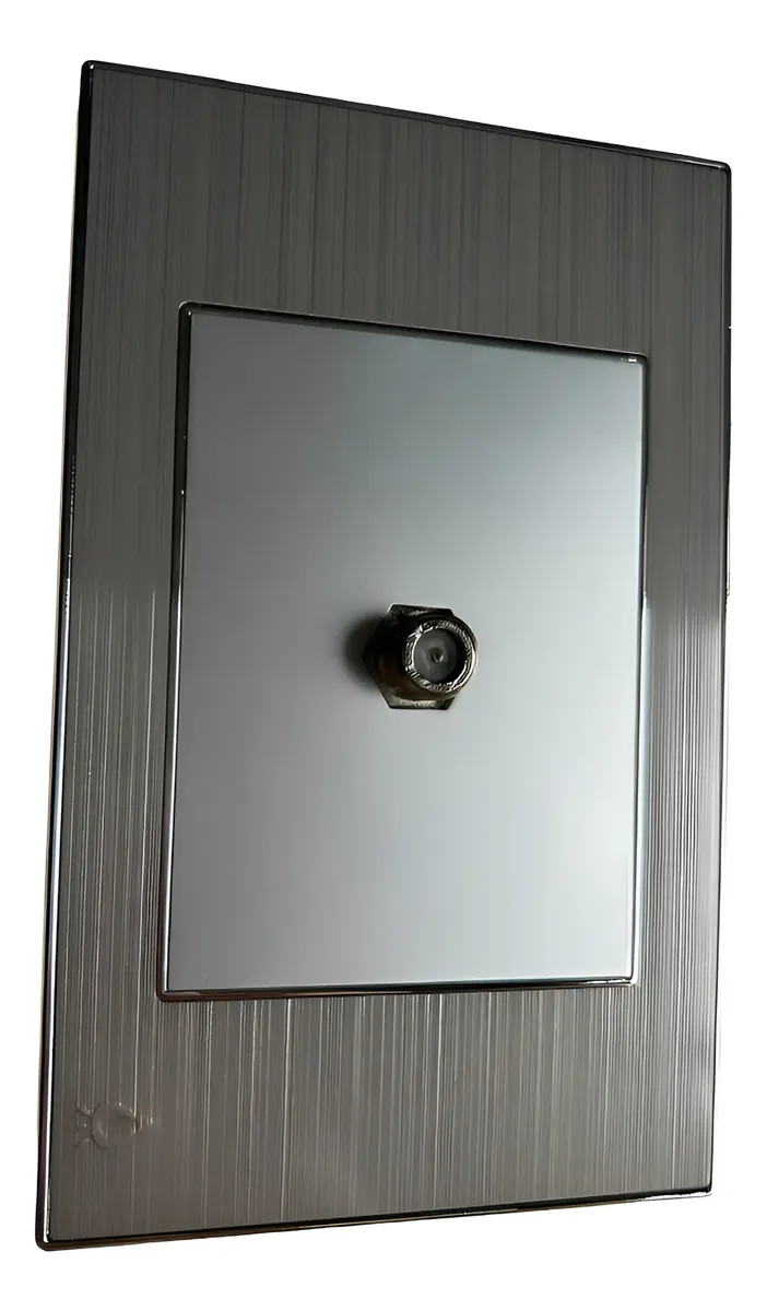 TOMA PARA TV COAXIAL GRIS STAINLESS ETI50 MERCURY.webp