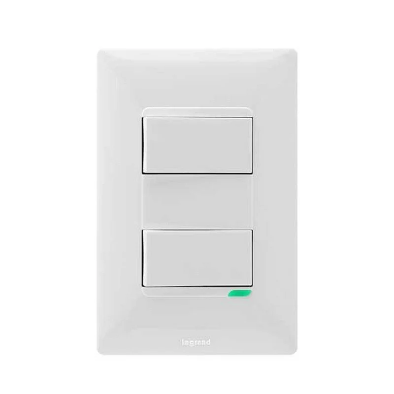 SWITCH DOBLE BLANCO 10A 125V #686512 FUTURA LEGRAND.webp