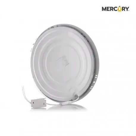 PANEL LED REDONDO SOBREPONER BLANCO 24 WATT LUZ DE DIA MERCURY.webp