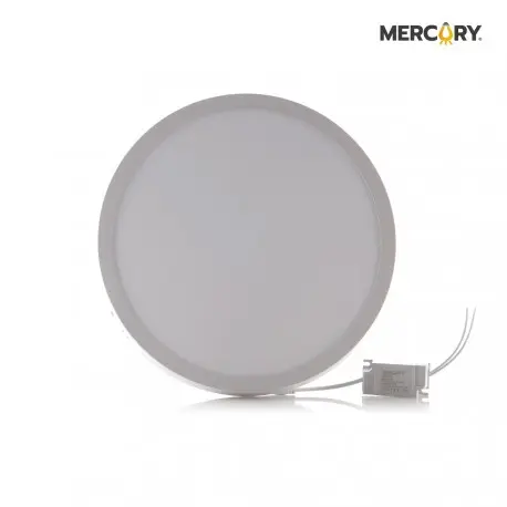 PANEL LED REDONDO SOBREPONER BLANCO 24 WATT LUZ DE DIA MERCURY.webp