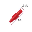 BOLSA CON 50 TAQUETES TARUGOS ROJOS EXPANSIVOS DE PLÁSTICO 1-4 FIERO.webp