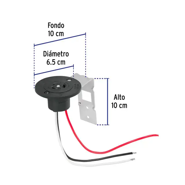 BASE PARA FOTOCELDA MONTAJE DE 1-2 VUELTA 110V-240V VOLTECK.webp