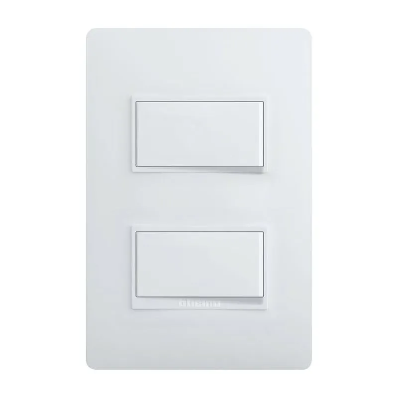 SWITCH DOBLE 3 VIAS BLANCO 15A PU5201 LUZICA BTICINO.webp