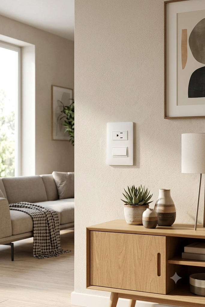 SWITCH COMBINADO POLARIZADO  BLANCO 15A PU5231 LUZICA BTICINO.png