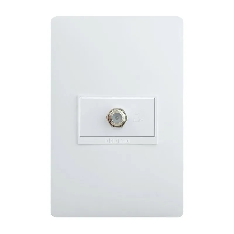 TOMA COAXIAL PARA TV SENCILLO BLANCO 15A PU1152 LUZICA BTICINO.webp