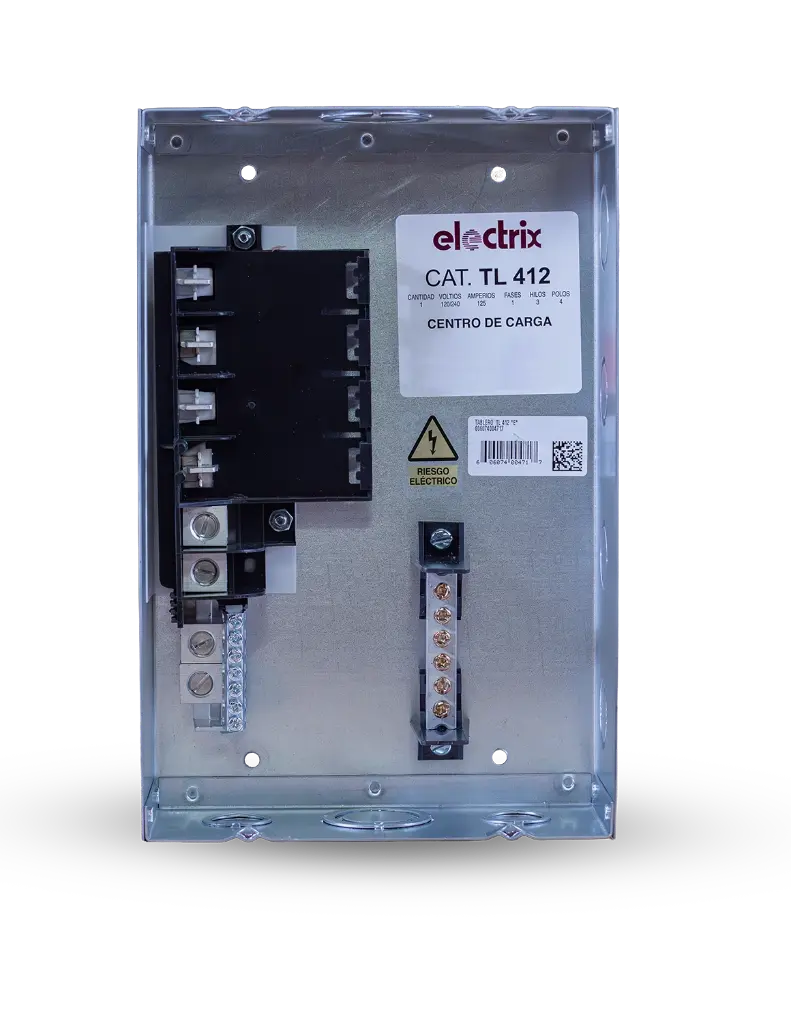 TABLERO 04 CIRCUITOS 125 AMPERIOS TL412 ELECTRIX.webp