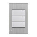 SWITCH TRIPLE 3 VIAS GRIS STAINLESS ETI45 MERCURY