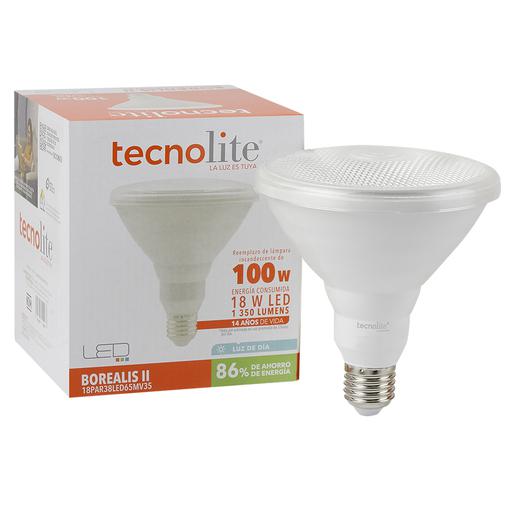 REFLECTOR 18 WATT LUZ DE DIA E27 6500K 18PAR38LED65MV35 TECNOLITE