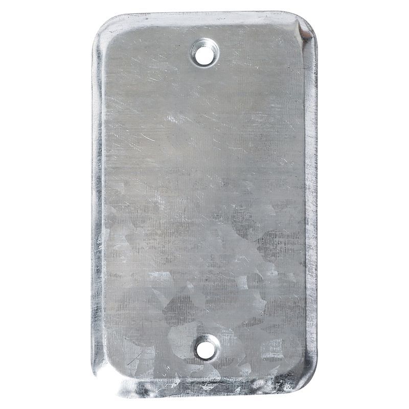 TAPADERA CIEGA RECTANGULAR METALICA 4"x2"