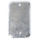 TAPADERA CIEGA RECTANGULAR METALICA 4"x2"