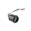 SOCKET DE INTERPERIE PARA BOMBILLA PVC CON PUNTAS 120V 75W E27 #1045BK EAGLE