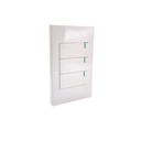 SWITCH TRIPLE 3 VIAS BLANCO PREMIUM WHITE ETI36 MERCURY