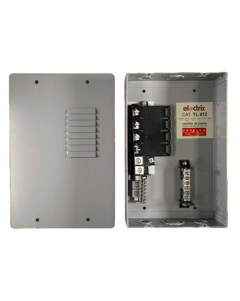 [TABL0104] TABLERO 04 CIRCUITOS 125 AMPERIOS TL412 ELECTRIX