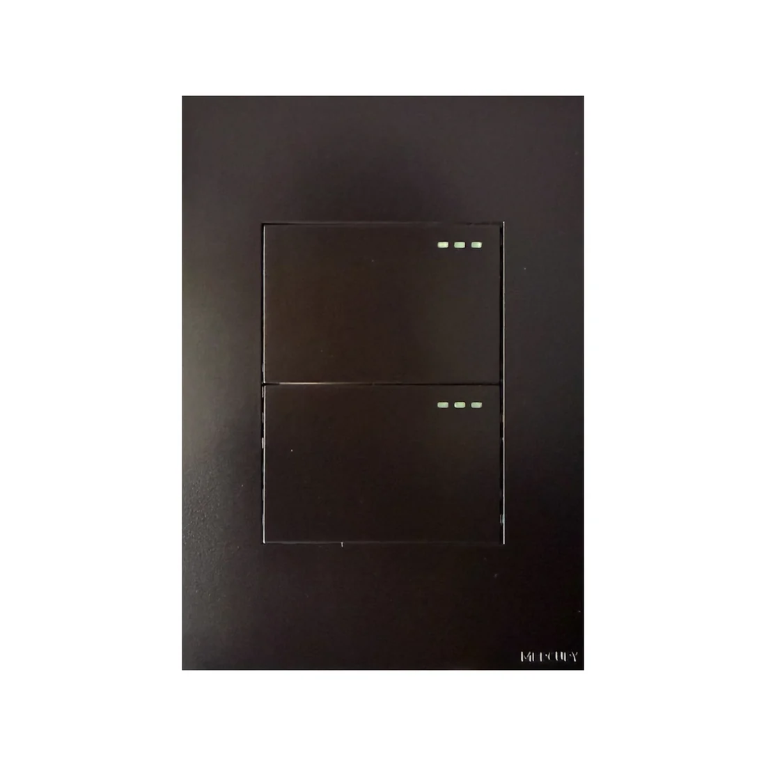 SWITCH DOBLE NEGRO MATE 3 VIAS 15A 125V ETI162 MERCURY