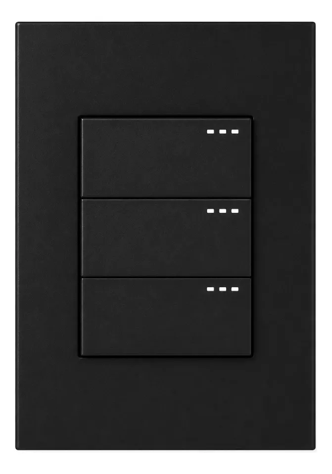 SWITCH TRIPLE NEGRO MATE 3 VIAS 15A 125V ETI163 MERCURY