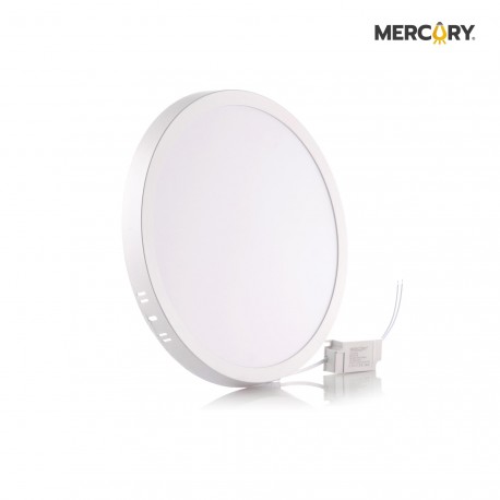 PANEL LED REDONDO SOBREPONER BLANCO 24 WATT LUZ DE DÍA | MERCURY