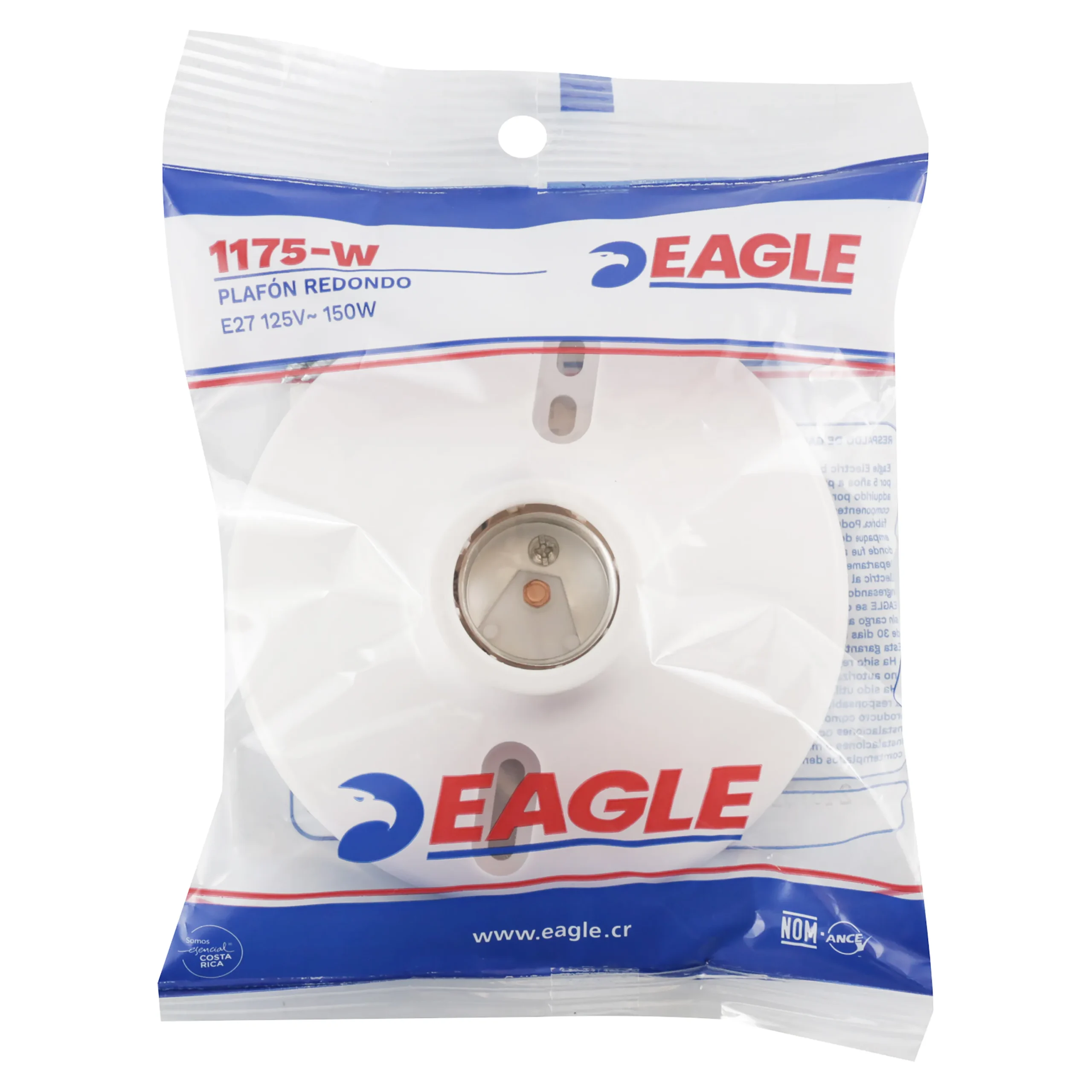 [PLAF1175] PLAFONERA BLANCA EAGLE 1175-W E27