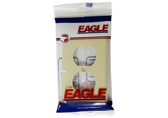 PLACA PARA TOMA DOBLE BAQUELITA 2132V EAGLE