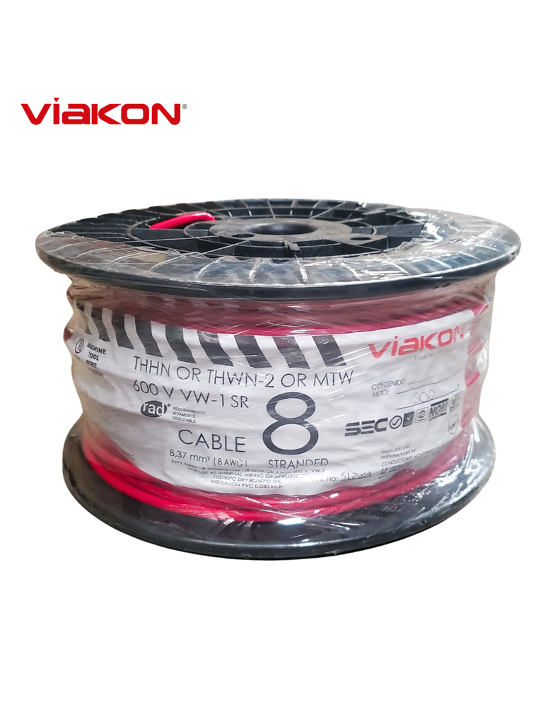 [CABL0008] METRO DE CABLE THHN 8 AWG VERDE
