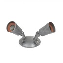 BASE DOBLE METALICA PARA REFLECTOR E27 ZEL